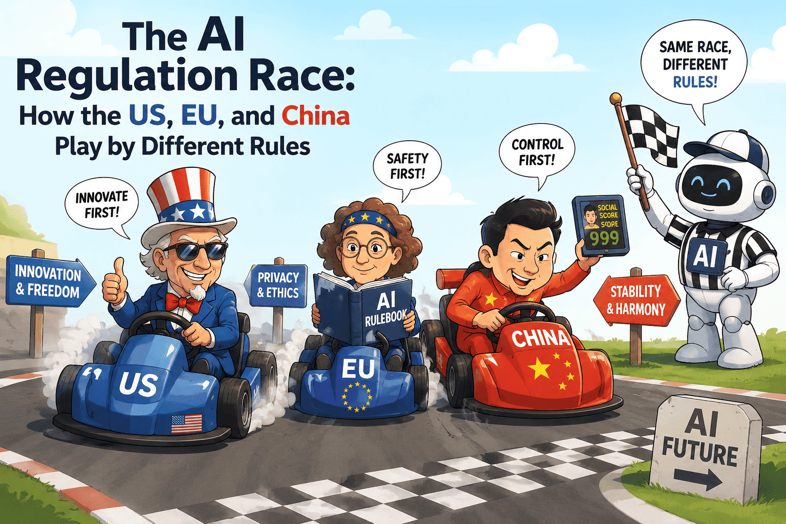 How the US, EU, and China Play by Different Rules
