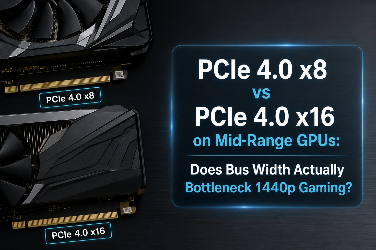 PCIe 4.0 x8 vs PCIe 4.0 x16 on Mid-Range GPUs