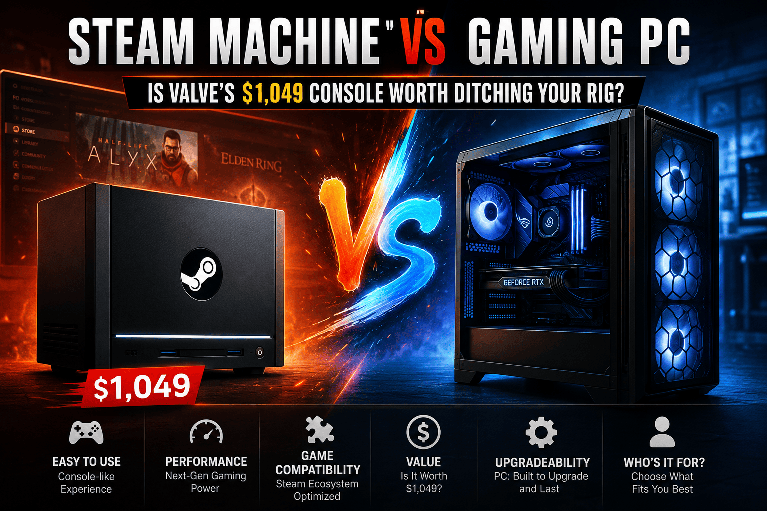 Steam Machine vs Gaming PC