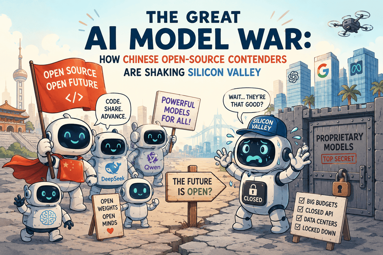 The Great AI Model War How chinese Open Source Contenders Are Shaking Silicon Valley