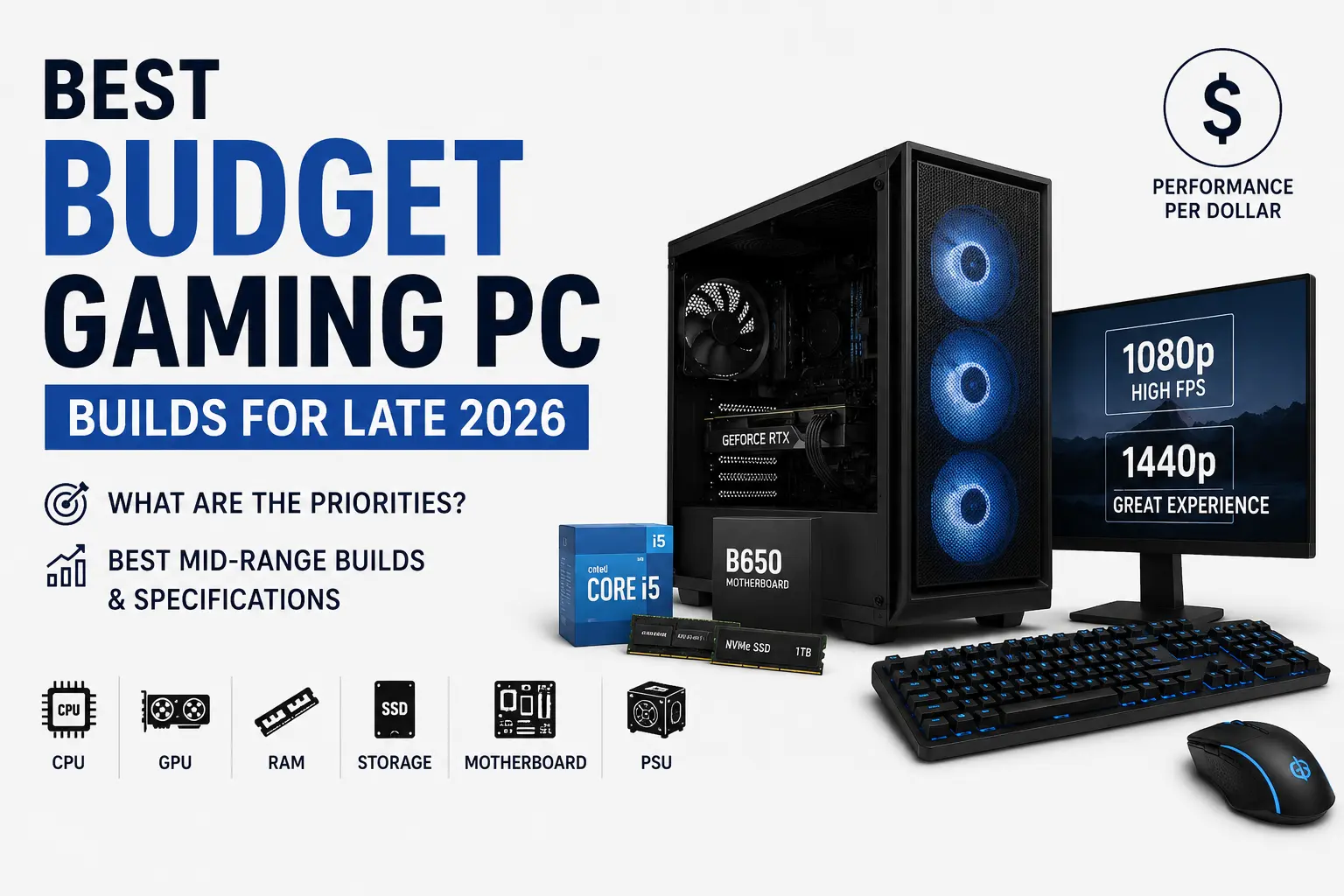 The best budget gaming PC builds for late 2026