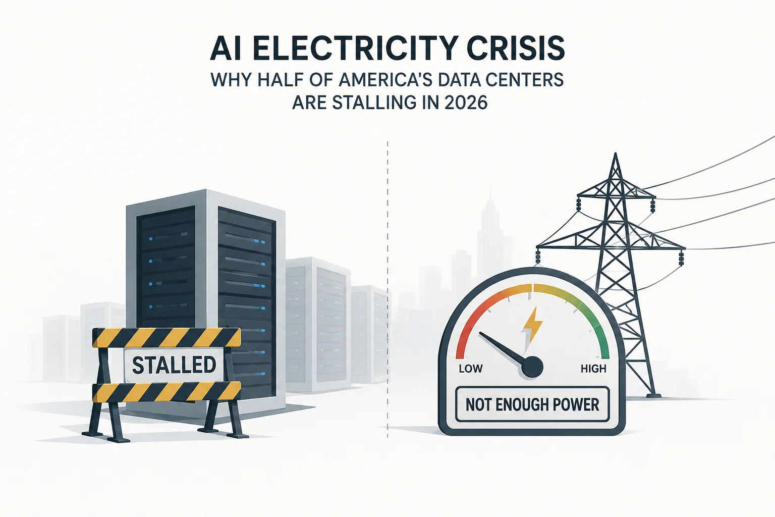 Why Half of America's Data Centers Are Stalling in 2026