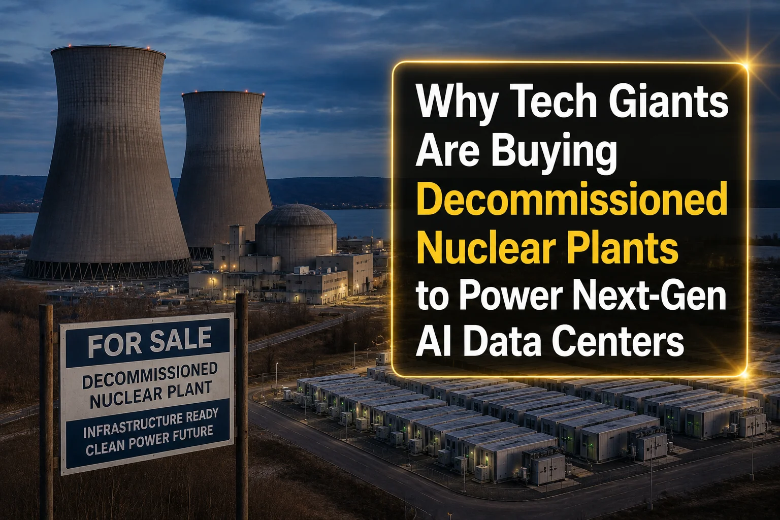 Why Tech Giants Are Buying Decommissioned Nuclear Plants