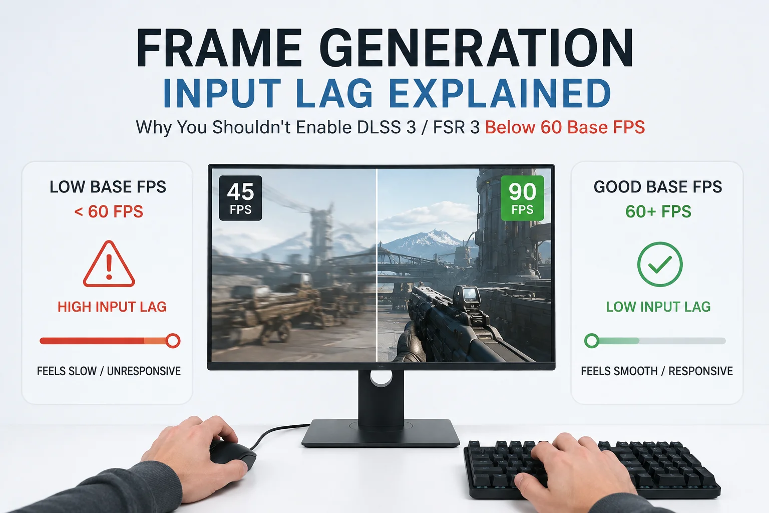 Why You Shouldn't Enable DLSS 3/FSR 3 Below 60 Base FPS